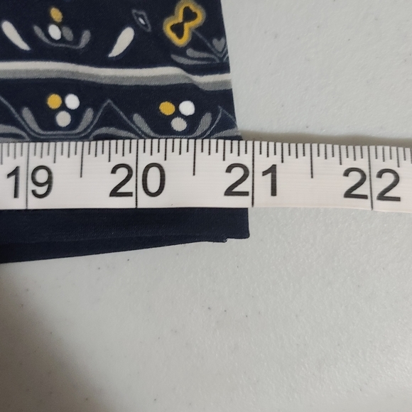 Max Studio Women's Large Blue, White & Yellow Boho Print Midi Dress NWT ! - Picture 12 of 14